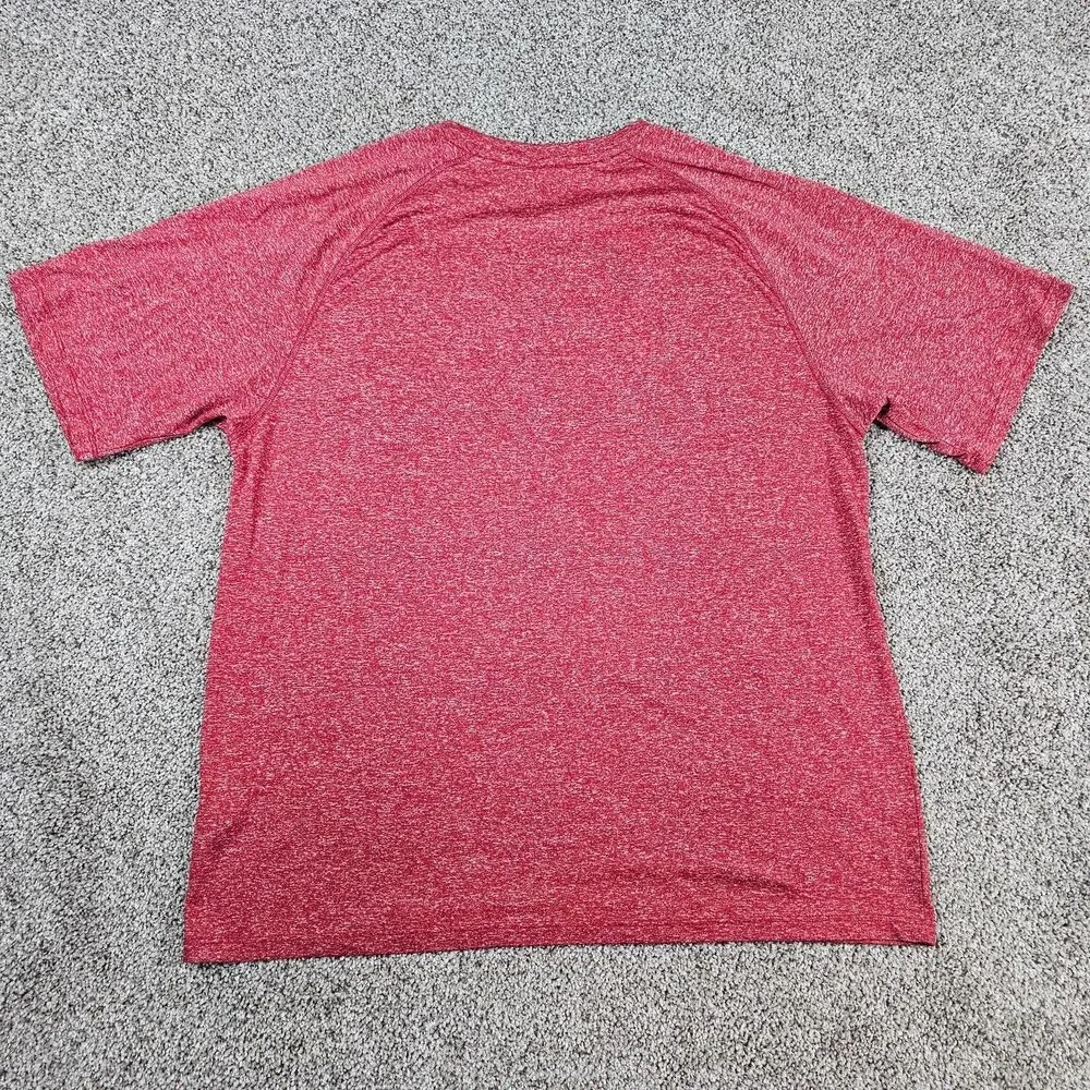 Atlanta United FC Shirt Mens XL Red Adidas Climalite Soccer MLS Spell Out Logo